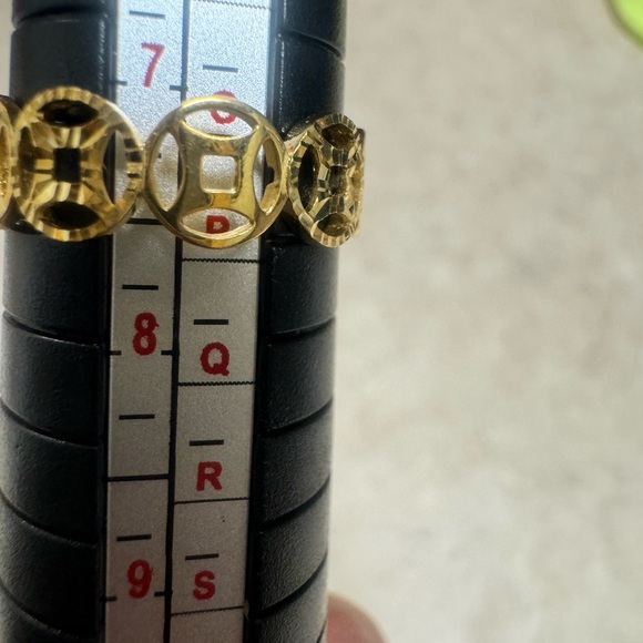 18K Pure Gold Money Catcher Ring / Size 7.5 - Picture 5 of 11